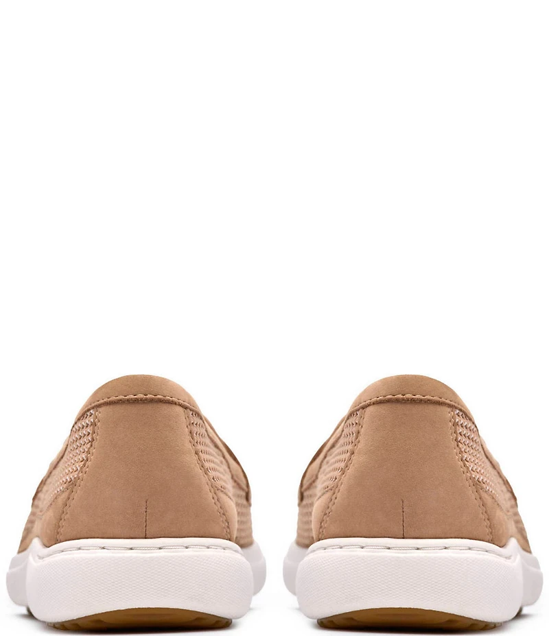 Clarks Artisan Nalle Glide Woven Nubuck Suede Penny Loafers