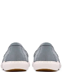 Clarks Artisan Nalle Glide Woven Nubuck Suede Penny Loafers