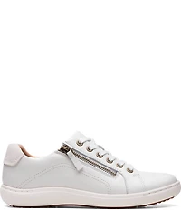 Clarks Artisan Nalle Lace Leather Zip Sneakers