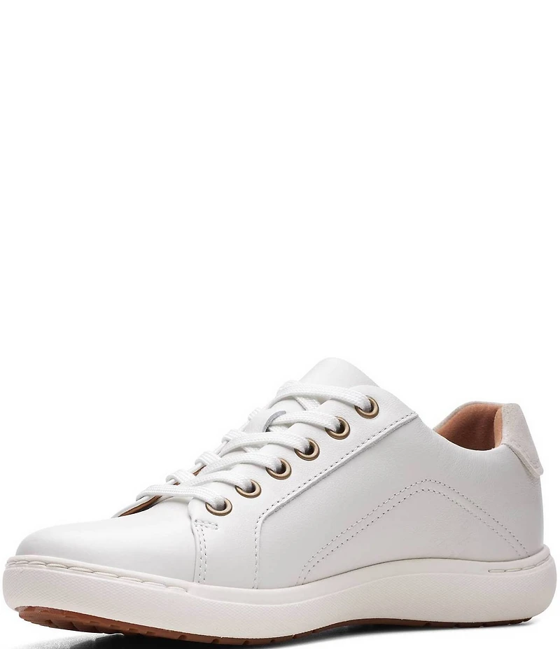 Clarks Artisan Nalle Lace Leather Zip Sneakers