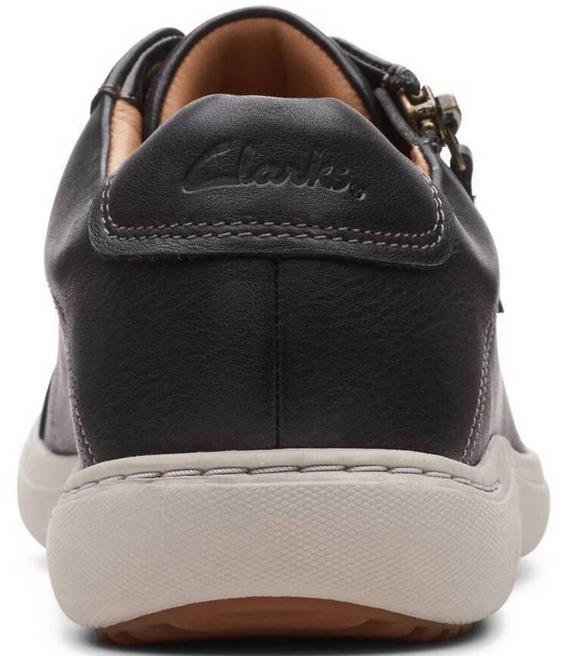 Clarks Artisan Nalle Lace Leather Zip Sneakers