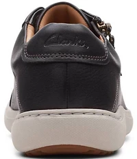 Clarks Artisan Nalle Lace Leather Zip Sneakers