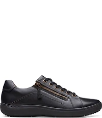 Clarks Artisan Nalle Lace Leather Zip Sneakers