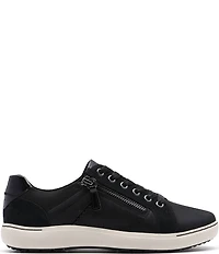 Clarks Artisan Nalle Zen Mixed Leather Lace Up Zip Sneakers