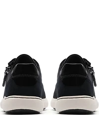 Clarks Artisan Nalle Zen Mixed Leather Lace Up Zip Sneakers