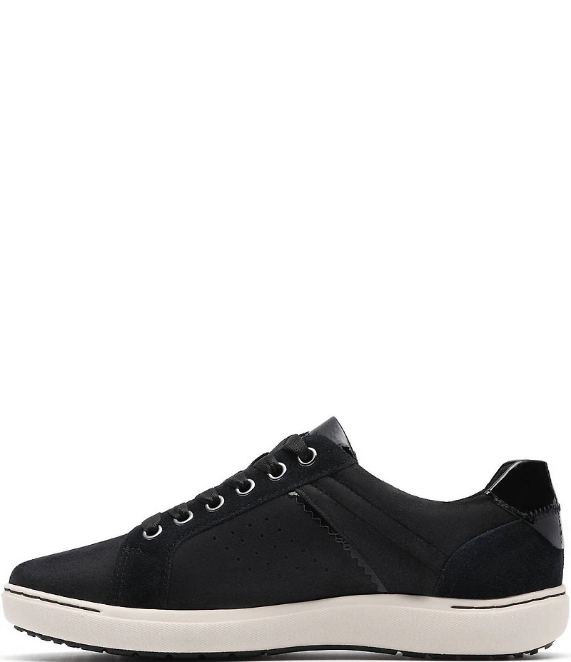 Clarks Artisan Nalle Zen Mixed Leather Lace Up Zip Sneakers