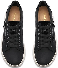 Clarks Artisan Nalle Zen Mixed Leather Lace Up Zip Sneakers