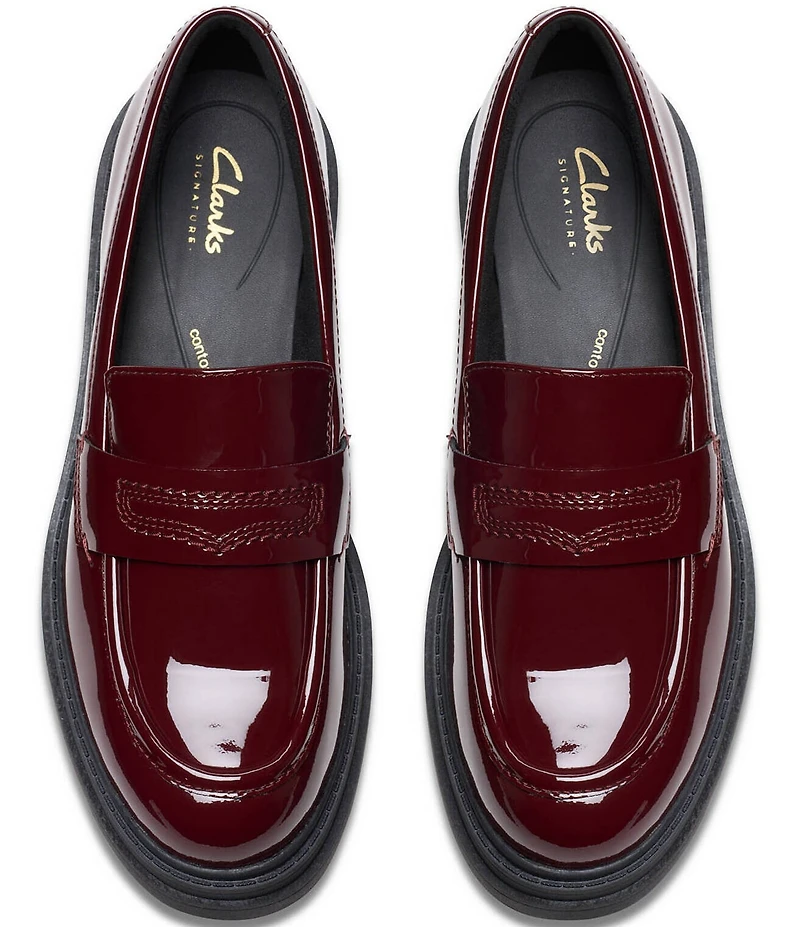 Clarks Signature Orinoco3 Edge Patent Leather Penny Loafers