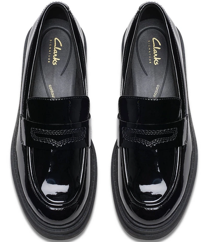Clarks Signature Orinoco3 Edge Patent Leather Penny Loafers