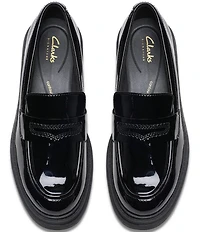 Clarks Signature Orinoco3 Edge Patent Leather Penny Loafers
