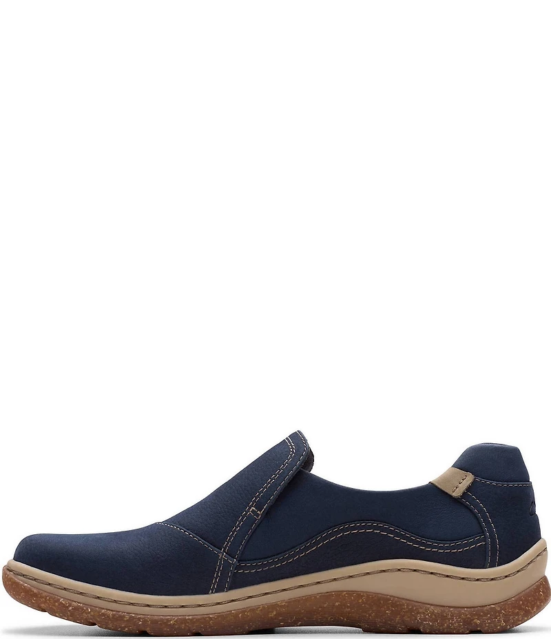 Clarks Artisan Orlene Slip Nubuck Suede Slip On Sneakers