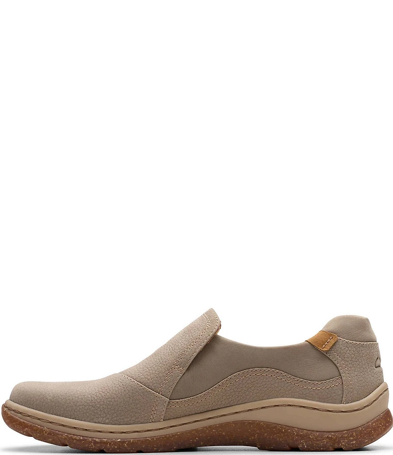 Clarks Artisan Orlene Slip Nubuck Suede Slip On Sneakers