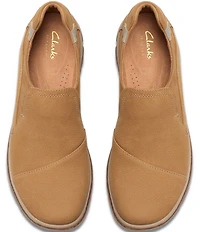 Clarks Artisan Orlene Slip Nubuck Suede Slip On Sneakers