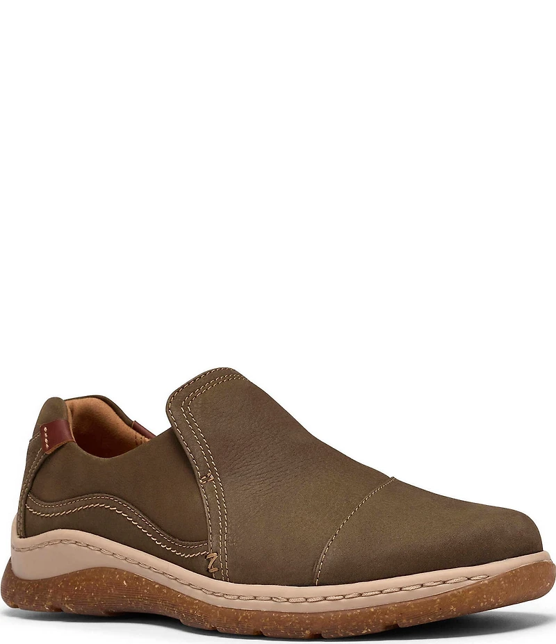 Clarks Artisan Orlene Slip Nubuck Suede Slip On Sneakers