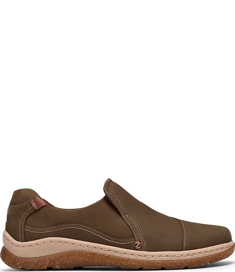 Clarks Artisan Orlene Slip Nubuck Suede Slip On Sneakers