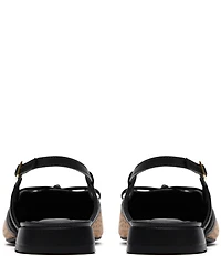 Clarks Signature Sensa 15 Bow Cheetah Print Suede Pointed Toe Slingback Dress Flats