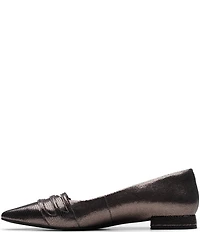 Clarks Signature Sensa15 Strap Embossed Leather Pointed Toe Flats