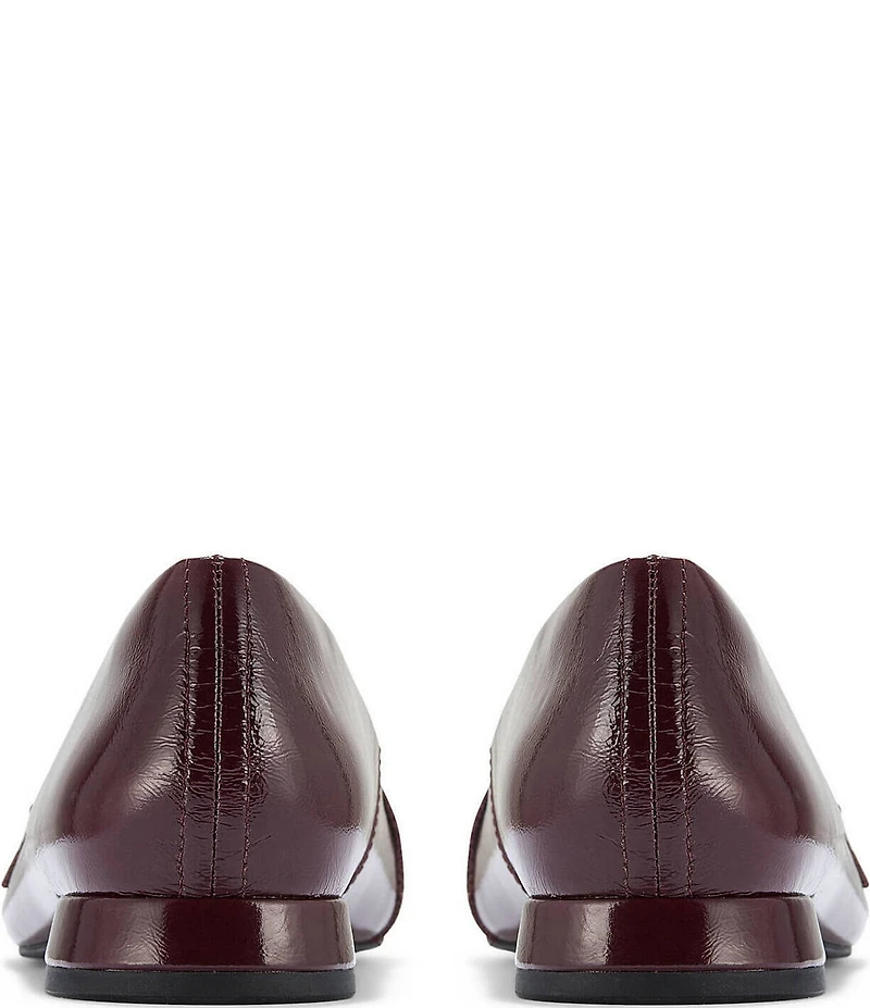 Clarks Signature Sensa15 Strap Patent Leather Buckle Hardware Pointed Toe Flats