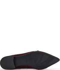 Clarks Signature Sensa15 Strap Patent Leather Buckle Hardware Pointed Toe Flats