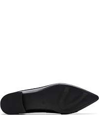 Clarks Signature Sensa15 Strap Patent Leather Buckle Hardware Pointed Toe Flats