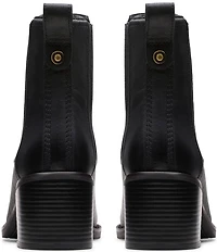 Clarks Signature Chamberly Top Leather Chelsea Booties