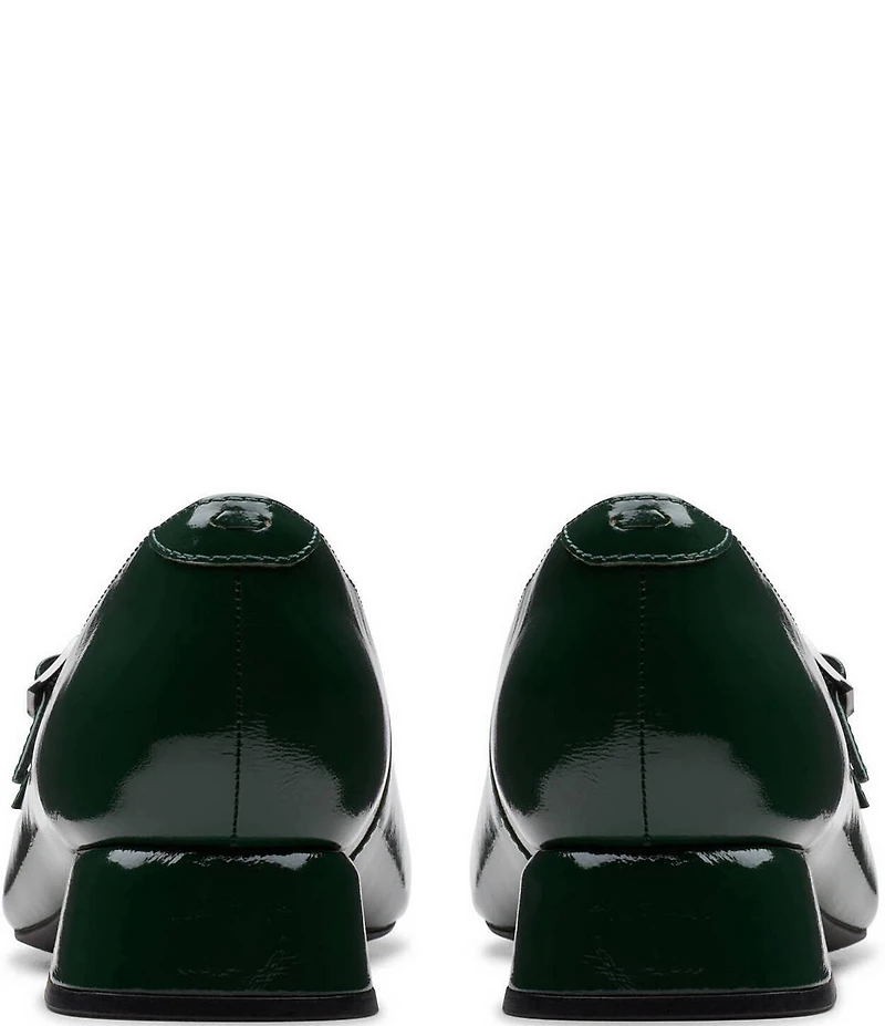Clarks Signature Daiss 30 Shine Patent Leather Double Strap Mary Jane Pumps