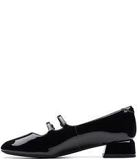 Clarks Signature Daiss 30 Shine Patent Leather Double Strap Mary Jane Pumps