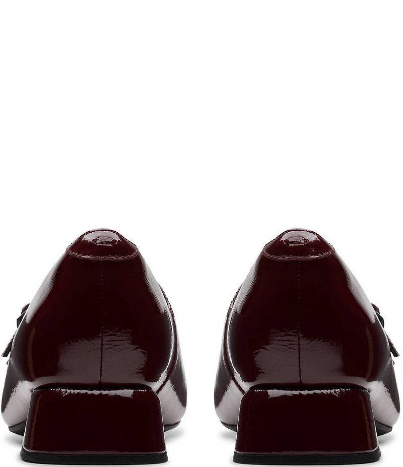 Clarks Signature Daiss 30 Shine Patent Leather Double Strap Mary Jane Pumps