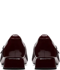Clarks Signature Daiss 30 Shine Patent Leather Double Strap Mary Jane Pumps