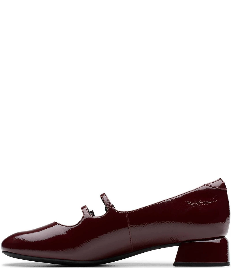 Clarks Signature Daiss 30 Shine Patent Leather Double Strap Mary Jane Pumps
