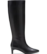 Clarks Signature Edina Leather Snip Toe Tall Boots