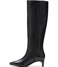 Clarks Signature Edina Leather Snip Toe Tall Boots