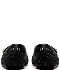 Clarks Signature Livia Sky Woven Mary Jane Ballet Flats