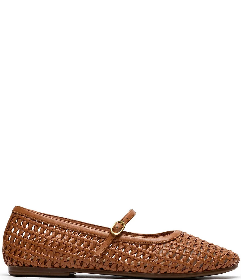 Clarks Signature Livia Sky Woven Mary Jane Ballet Flats