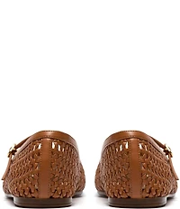 Clarks Signature Livia Sky Woven Mary Jane Ballet Flats