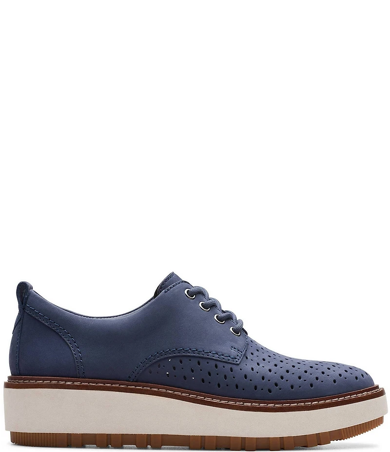 Clarks Signature Orianna Move Nubuck Perforated Oxfords