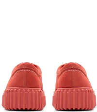 Clarks Signature Torhill Bee Embossed Suede Platform Moc-Toe Loafers