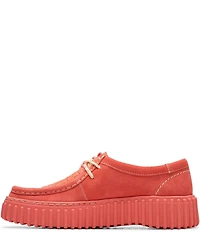 Clarks Signature Torhill Bee Embossed Suede Platform Moc-Toe Loafers