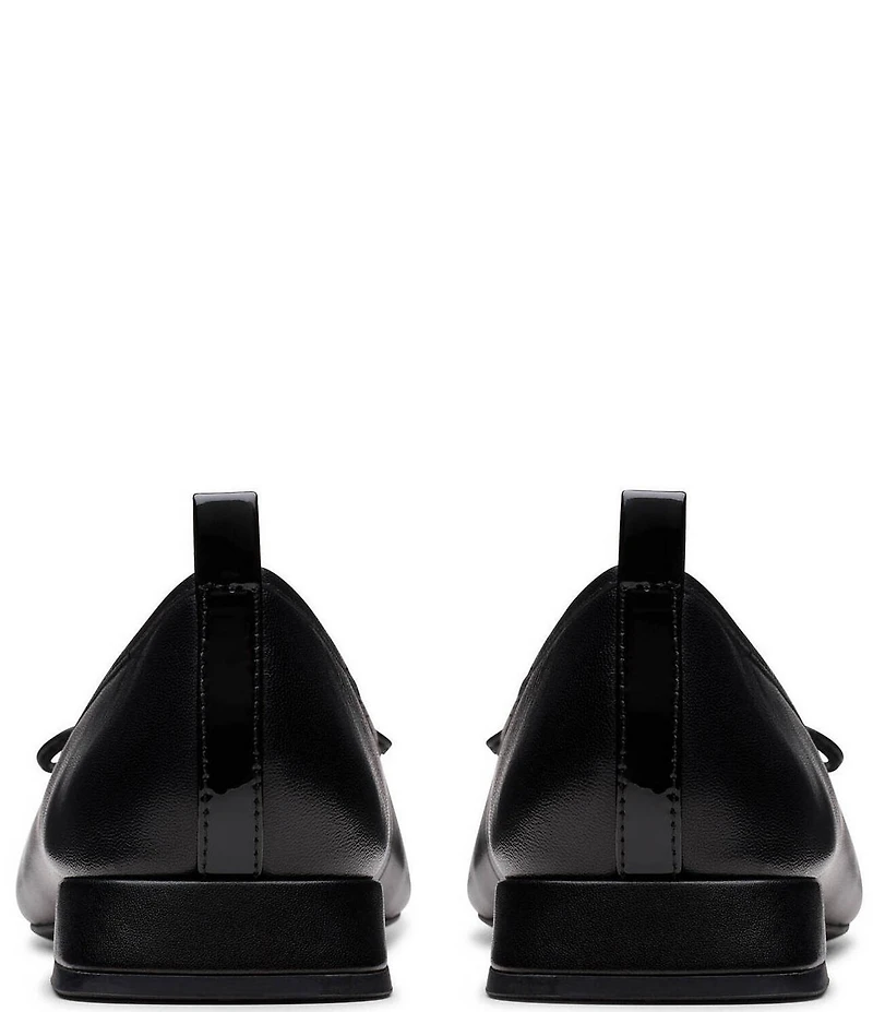 Clarks Signature Ubree 15 Poppy Patent Leather Bow Detail Cap Toe Ballet Flats