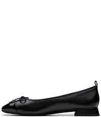 Clarks Signature Ubree 15 Poppy Patent Leather Bow Detail Cap Toe Ballet Flats