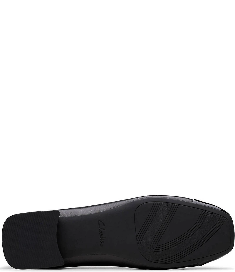 Clarks Signature Ubree 15 Poppy Patent Leather Bow Detail Cap Toe Ballet Flats