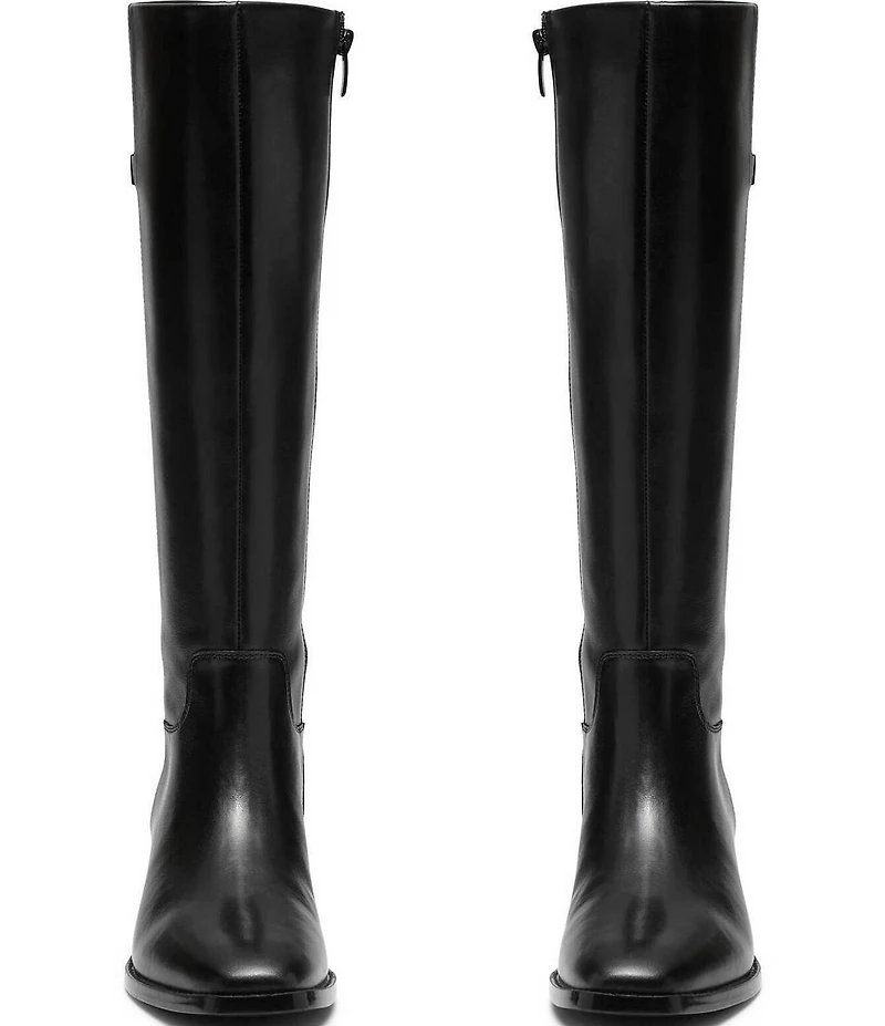 Clarks Signature Wrenn Hi Leather Block Heel Tall Boots