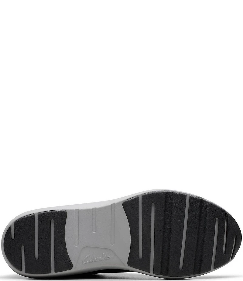 Clarks Signature Tivoli Leather Side Zip Wedge Sneakers