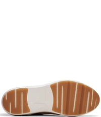 Clarks Signature Tivoli Leather Side Zip Wedge Sneakers