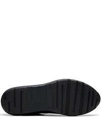 Clarks Signature Tivoli Leather Side Zip Wedge Sneakers
