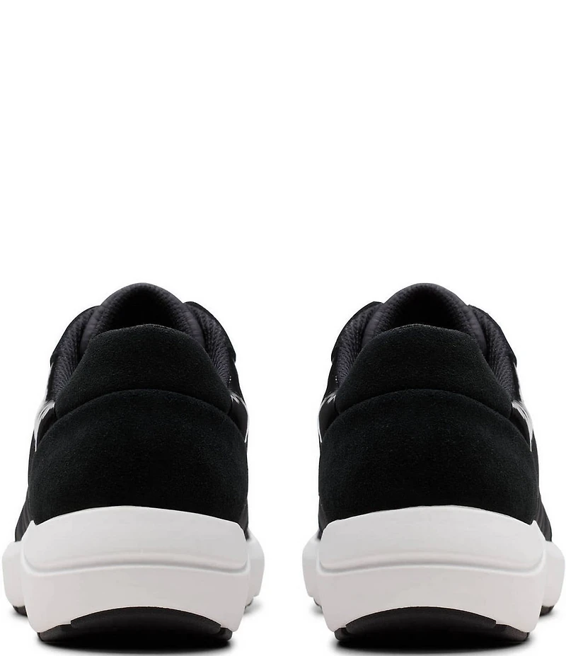 Clarks Tivoli Sport Leather and Fabric Sneakers