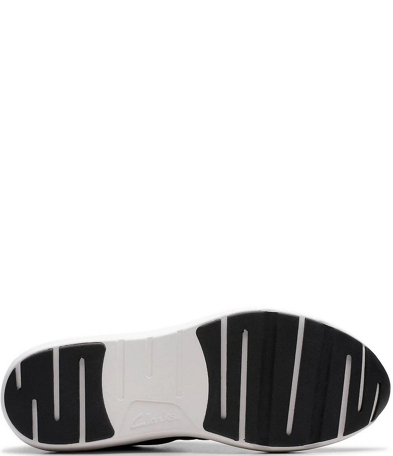 Clarks Tivoli Sport Leather and Fabric Sneakers