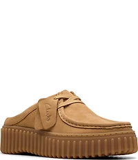 Clarks Torhill Nubuck Mules