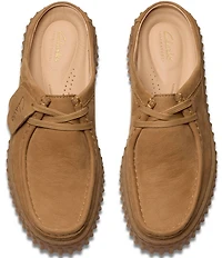 Clarks Torhill Nubuck Mules
