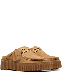 Clarks Torhill Nubuck Mules